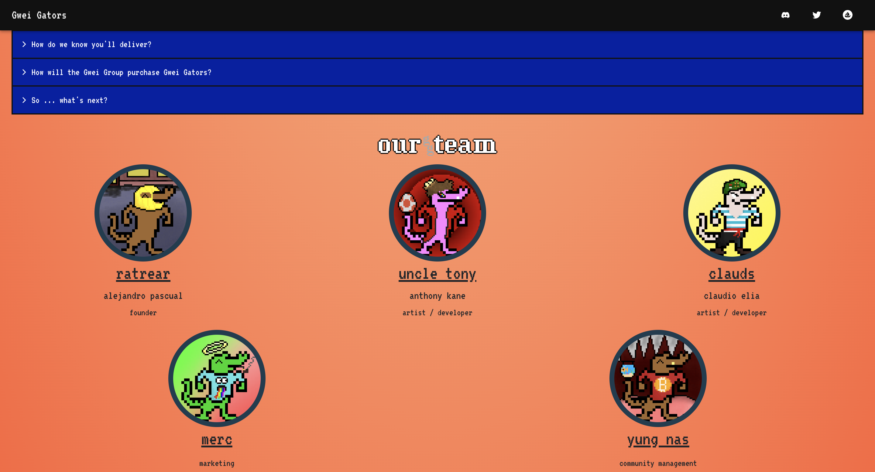 Gwei Gators Website 3